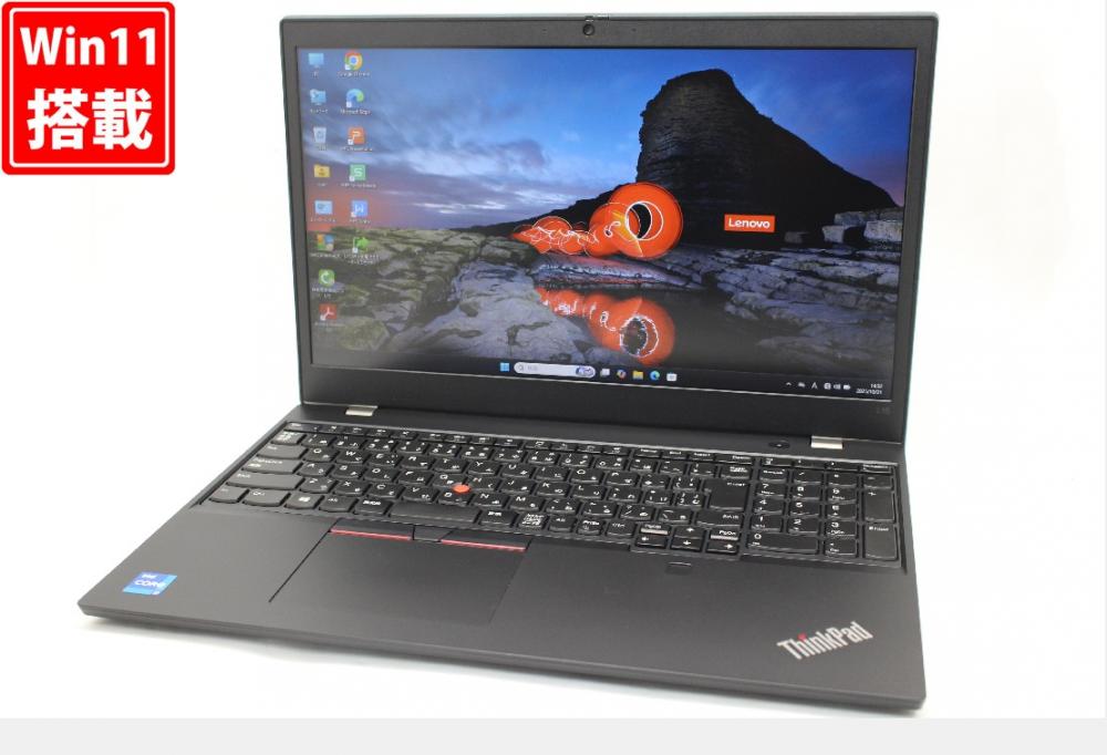 良品 フルHD 15.6型 Lenovo ThinkPad L15 Gen2 Windows11 第11世代 i7-1165G7 16GB NVMe 512GB-SSD カメラ 無線Wi-Fi6 Office付き 中古パソコン 管:1708w