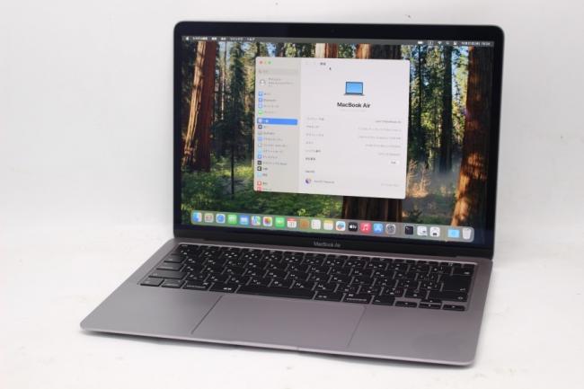 中古良品 2K対応 13.3型 Apple MacBoko Air A2179 macOS Sequoia 15.1(正規Win11追加可) 第10世代 i3-1000NG4 8GB NVMe 256GB-SSD カメラ 無線 中古パソコン 管:1612m