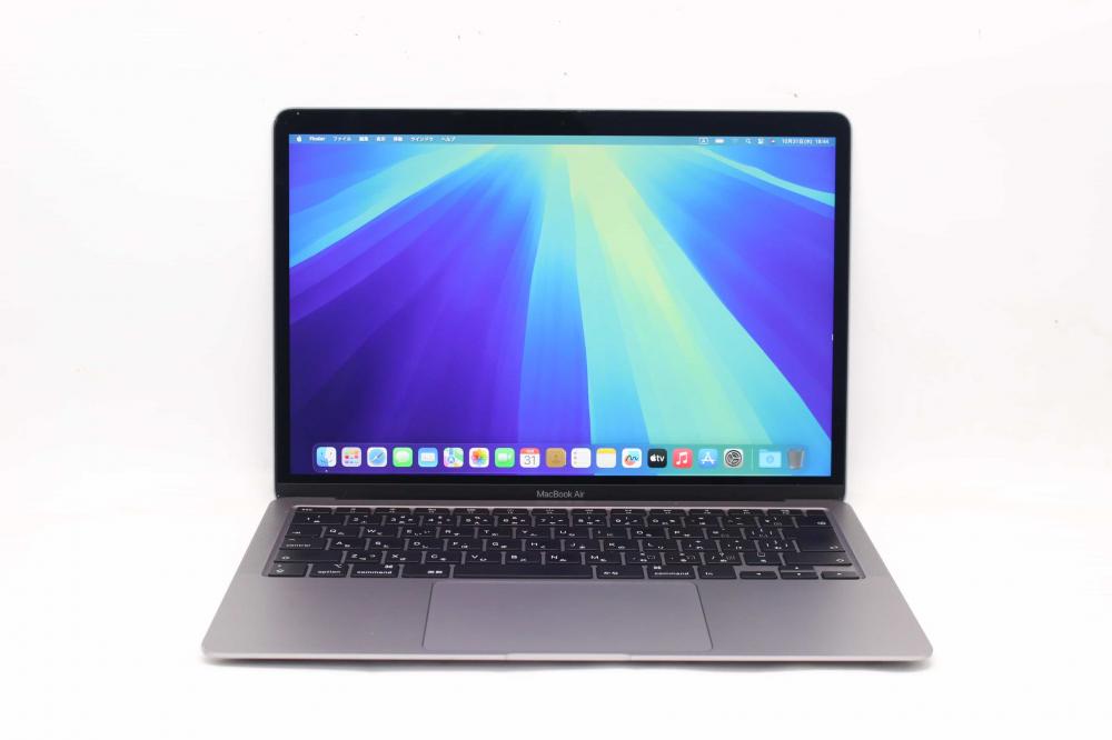 中古 2K対応 13.3型 Apple MacBook Air A2179 (2020年)グレー macOS Sequoia(正規Win11追加可) 第10世代 i5-1030NG7 8GB NVMe 256GB-SSD カメラ 無線 中古パソコン 管:1849j