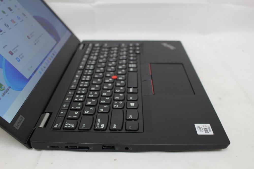 即日発送 美品 13.3インチ Lenovo ThinkPad L13  Windows11 十世代 i3-10110U 4GB  NVMe式256G-SSD 無線 Office付 中古パソコンWin11 税無