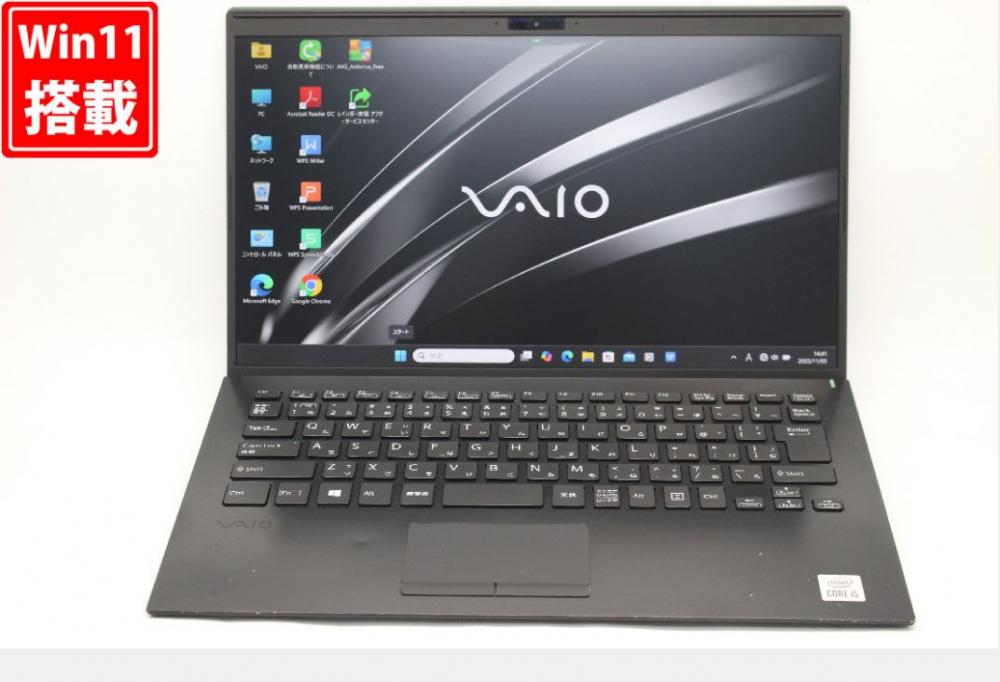 中古美品 フルHD 14型 SONY VAIO VJPK13C11N Windows11 第10世代 i5-1035G1 8GB NVMe 256GB-SSD カメラ 無線Wi-Fi6 Office付き 中古パソコン 管:1449v