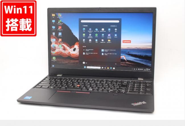 充放電回数19回  中古良品 フルHD 15.6型 Lenovo ThinkPad L15 Gen2 Windows11 第11世代 i5-1135G7 8GB NVMe 256GB-SSD カメラ 無線 Office付 中古パソコン 管:1640m