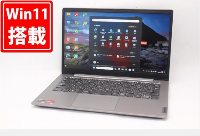 919時間 中古良品 フルHD 14型 Lenovo ThinkBook 14 G4 ABA Windows11 AMD Ryzen5-5625u 16GB NVMe 256GB-SSD カメラ 無線Wi-Fi6 Office付 中古パソコン 管:0935m