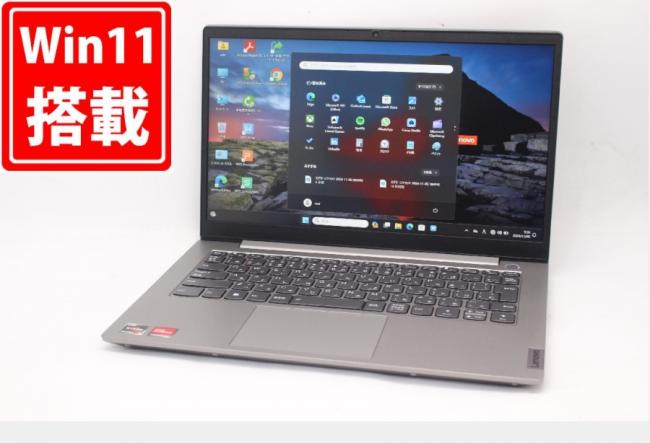 1582時間 中古 フルHD 14型 Lenovo ThinkBook 14 G4 ABA Windows11 AMD Ryzen5-5625u 16GB NVMe 256GB-SSD カメラ 無線Wi-Fi6 Office付 中古パソコン 管:1013m