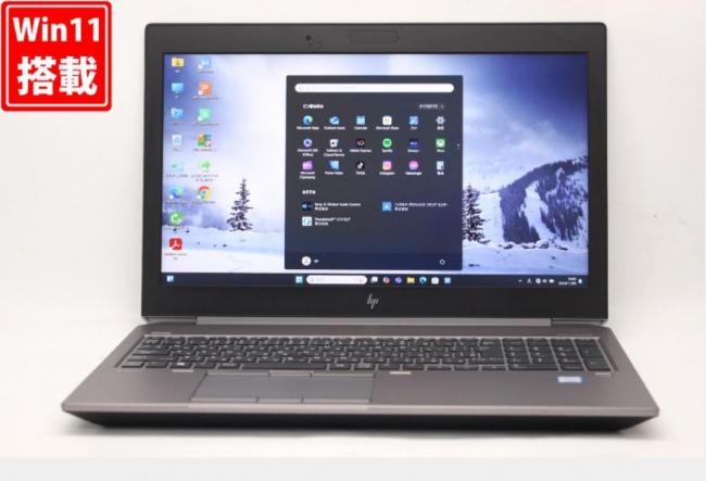 ゲーミングPC  中古美品 フルHD 15.6型 HP ZBook 15 G6 Windows11 九世代 i7-9750H 32GB NVMe 512GB-SSD NVIDIA Quadro T2000 無線Wi-Fi6 Office付 中古パソコン 管:1005v