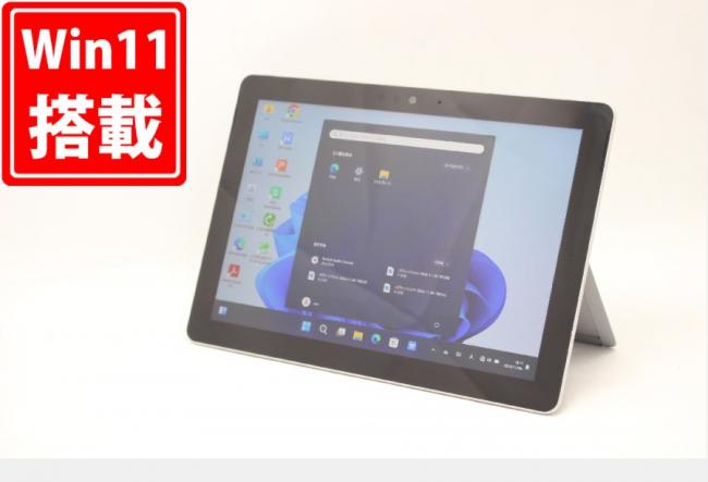 良品 10型 タブレット Microsoft Surface GO Model.1824 Windows11 Pentium 4415Y 8GB NVMe 128GB-SSD カメラ 無線 Office付 中古パソコン 管:1838m