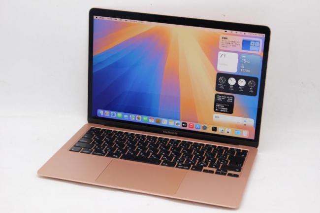 中古良品 2K対応 13.3型 Apple MacBoko Air A2179 (2020年) ローズゴールド macOS 15 Sequoia(正規Win11追加可) 第10世代 i3-1000NG4 8GB NVMe 256GB-SSD カメラ 無線 中古パソコン 管:1049h