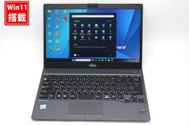 中古 フルHD 13.3型 Fujitsu LIFEBOOK U9310D Windows11 第8世代 i5-8350U 8GB 256GB-SSD カメラ 無線 Office付き 中古パソコン 管:1820s