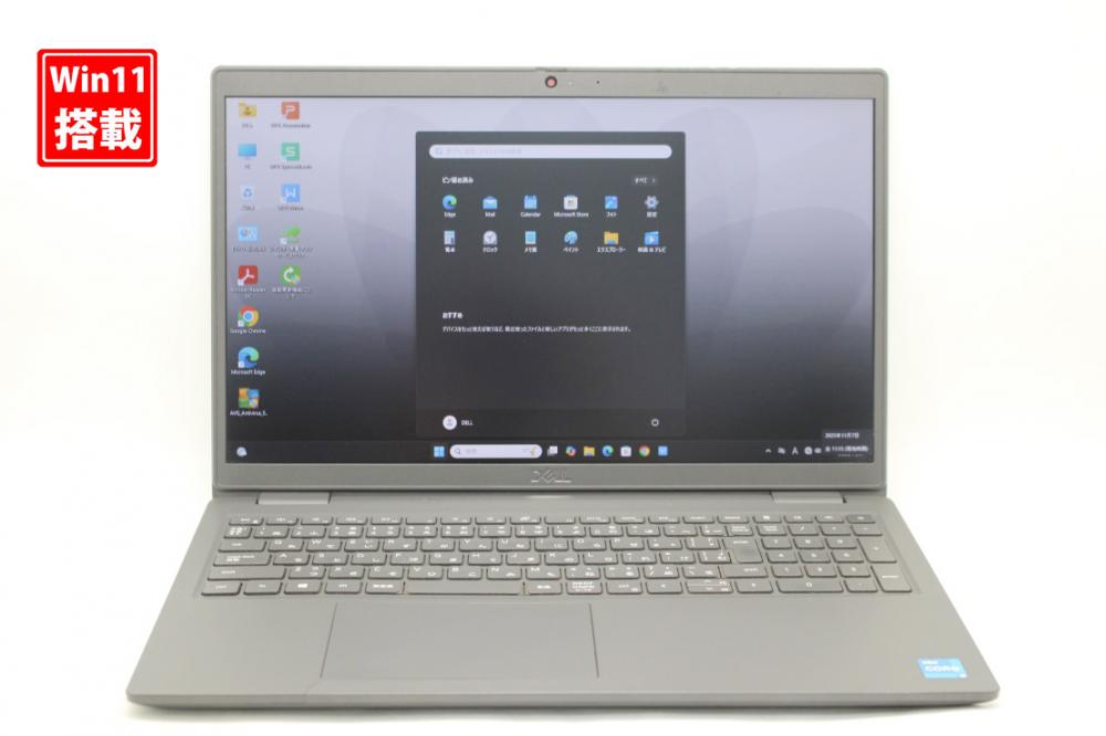 中古 フルHD 15.6型 DELL Latitude 3520 Windows11 第11世代 i5-1145g7 8GB NVMe 256GB-SSD カメラ 無線Wi-Fi6 Office付き 中古パソコン 管:7919k