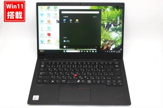 中古良品 フルHD 14型 Lenovo ThinkPad X1 Carbon Windows11 第10世代 i5-10210u 8GB NVMe 256GB-SSD カメラ LTE 無線 Office付き 中古パソコン 管:1518s