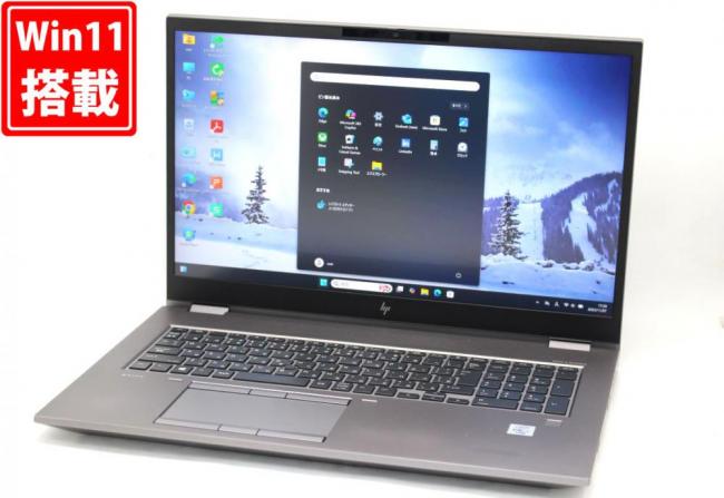 良品 4K対応 17.3型 HP ZBook Fury 15 G7 Mobile Workstation Windows11 第10世代 i7-10850H 64GB NVMe 1TB-SSD + 2TB-HDD NVIDIA Quadro RTX 3000 カメラ LTE 管:1629h