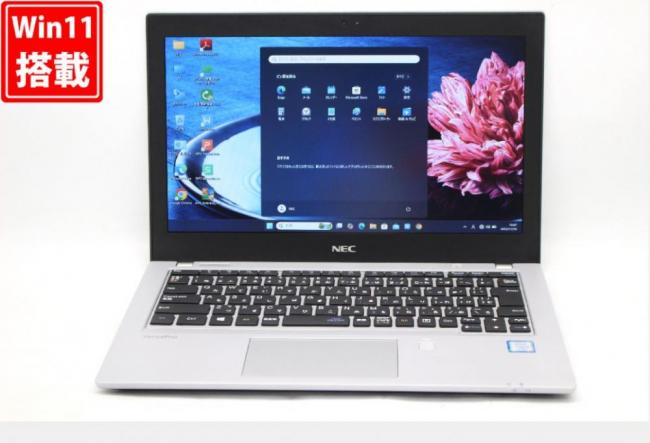 中古美品 12.5型 NEC VersaPro VKM17B-3 Windows11 第8世代 i5-8350U 8GB NVMe 256GB-SSD カメラ 無線 Office付き 中古パソコン 管:1823v