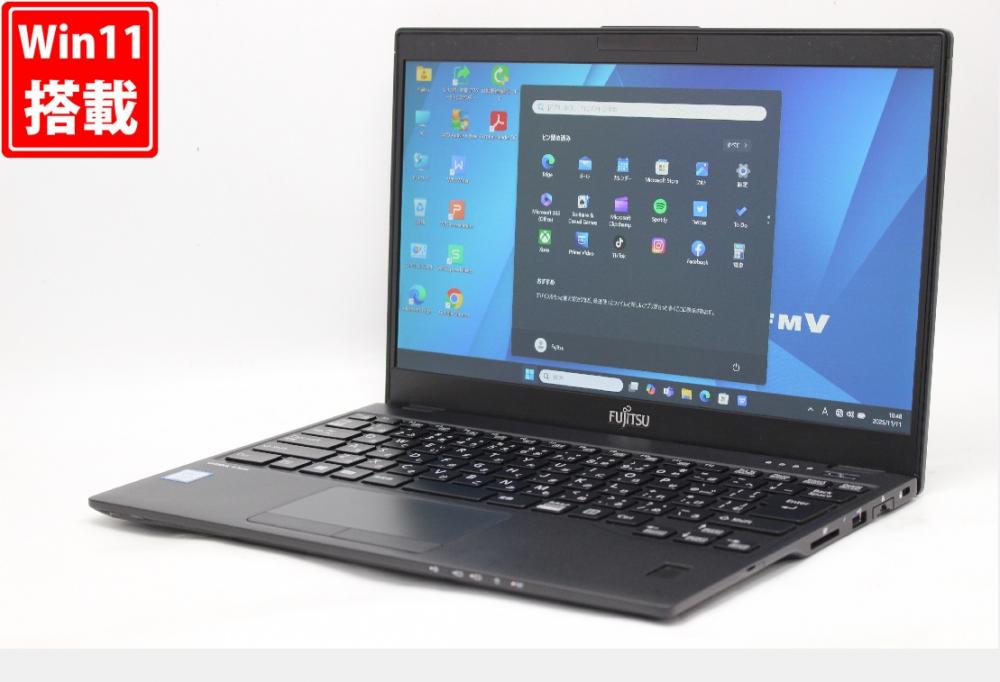 中古 フルHD 13.3型 Fujitsu LIFEBOOK U939A Windows11 第8世代 i5-8365u 8GB 256GB-SSD LTE 無線 Office付き 中古パソコン 管:1109r