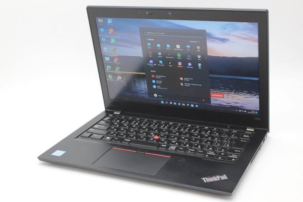中古美品 フルHD 12.5型 Lenovo ThinkPad X280 Type-20KE Windows11 八世代 i7-8650u 8GB 256GB-SSD カメラ 無線 Office付 中古パソコン