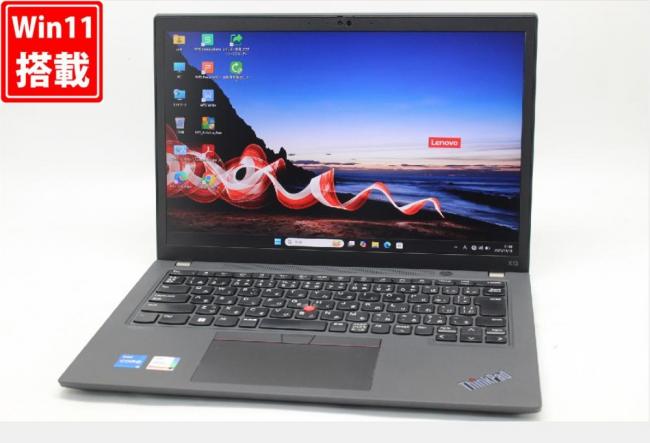 良品 フルHD対応WUXGA 13.3型 Lenovo ThinkPad X13 Gen3 Windows11 10コア 第12世代 i5-1235U 8GB NVMe 256GB-SSD カメラ 無線Wi-Fi6 Office付き 中古パソコン 管:1467w