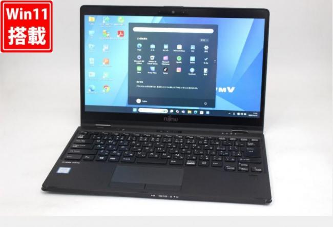 中古 フルHD タッチ 13.3型 Fujitsu LIFEBOOK U939XC Windows11 第8世代 i5-8365U 8GB 128GB-SSD カメラ 無線 Office付き 中古パソコン 管:1107v