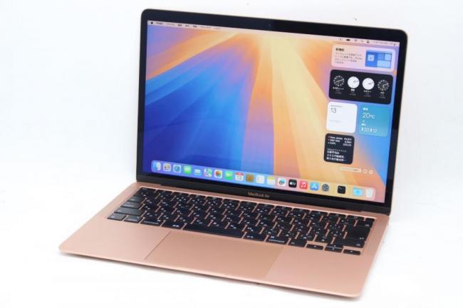 充放電回数35回  中古美品 2K対応 13.3型 Apple MacBoko Air A2179 (2020年) ローズゴールド macOS 15 Sequoia(正規Win11追加可) 第10世代 i5-1030NG7 8GB NVMe 256GB-SSD カメラ 無線 管:1315h