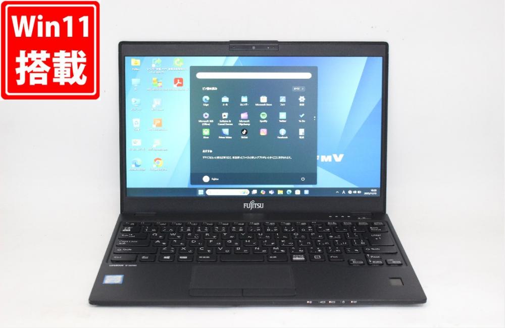 良品 フルHD 13.3型 Fujitsu LIFEBOOK U939A Windows11 第8世代 i5-8365U 8GB 256GB-SSD カメラ LTE 無線 Office付き 中古パソコン 管:1825j