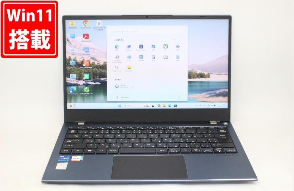 中古良品 フルHD 14型 THIRDWAVE F-14TG Windows11 第11世代 i7-1165G7 16GB NVMe 512GB-SSD カメラ 無線Wi-Fi6 Office付き 中古パソコン 管:1119j