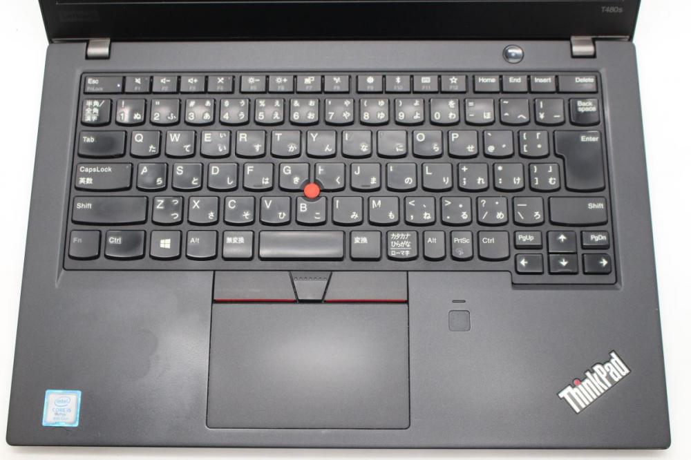 中古 フルHD 14インチ Lenovo ThinkPad T480s Windows11 八世代 i5-8350U 8GB  256GB-SSD カメラ 無線 Office付 中古パソコンWin11 税無