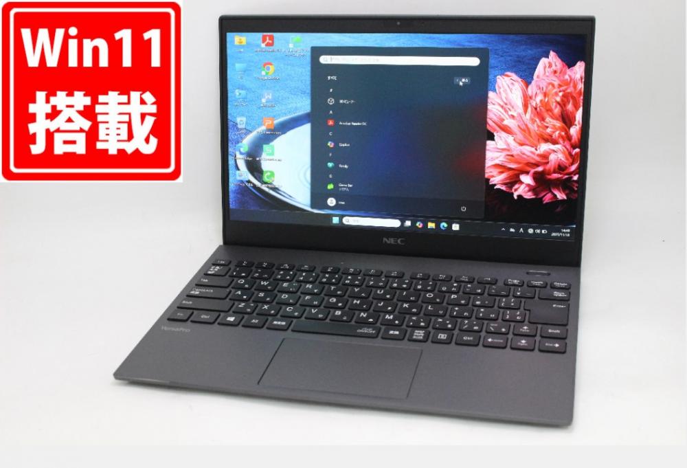良品 フルHD 13.3型 NEC VersaPro VKV18G-9 Windows11 第10世代 i7-10510U 16GB NVMe 256GB-SSD カメラ 無線Wi-Fi6 Office付き 中古パソコン 管:1453m