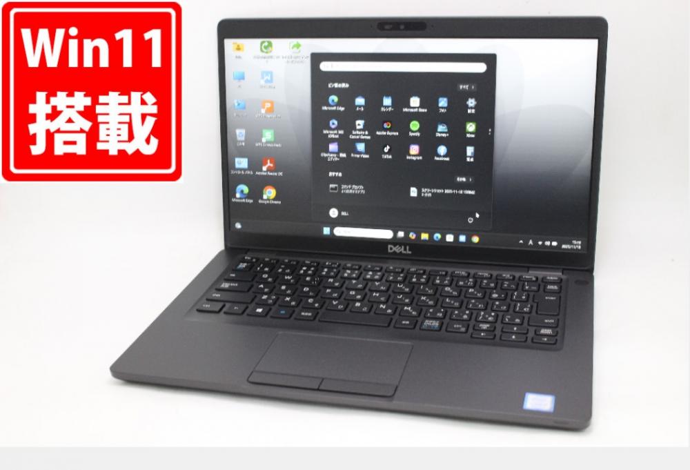 中古美品 フルHD 14型 DELL Latitude 5400 Windows11 第8世代 i7-8665U 16GB NVMe 512GB-SSD カメラ 無線 Office付き 中古パソコン 管:1616m
