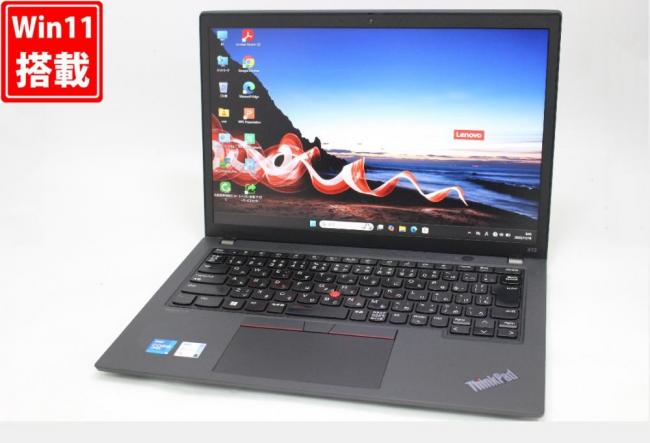 中古 フルHD対応WUXGA 13.3型 Lenovo ThinkPad X13 Gen2 Windows11 第11世代 i5-1145G7 16GB NVMe 256GB-SSD カメラ 無線Wi-Fi6 Office付き 中古パソコン 管:1861w