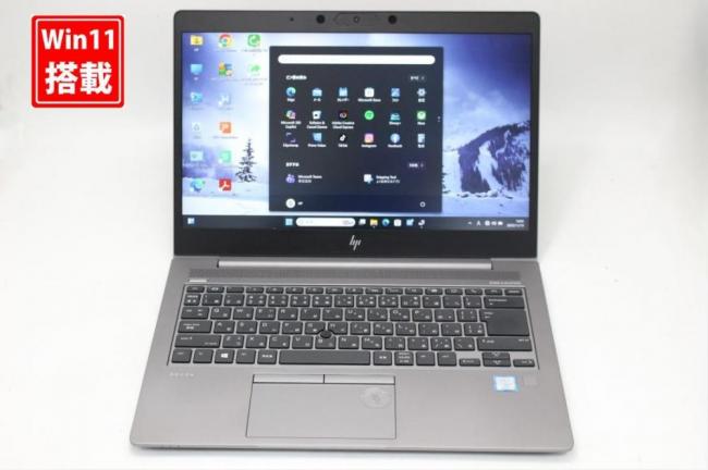 ゲーミングPC  良品 フルHD 14型 HP ZBOOK 14UG6 Windows11 第8世代 i7-8665u 32GB NVMe 512GB-SSD AMD Radeon Pro WX 3200 Series カメラ 無線Wi-Fi6 Office付き 中古パソコン 管:1333s