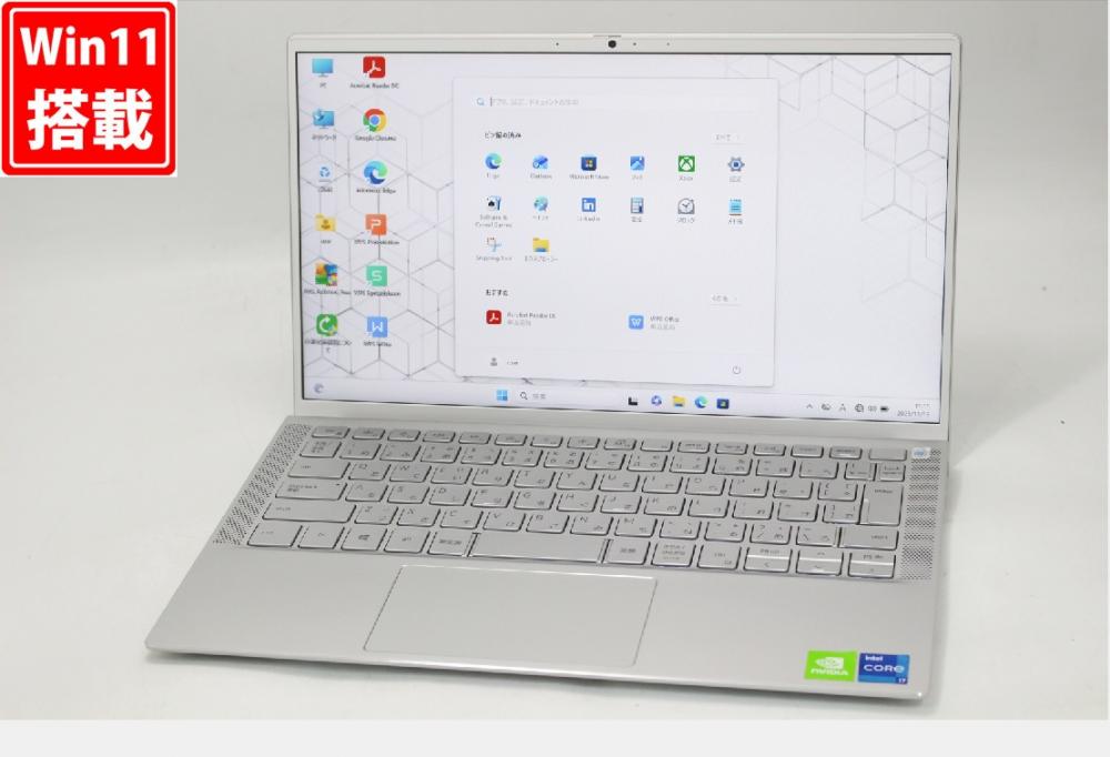 良品 フルHD 13.3型 DELL Inspiron 7300 P122G Windows11 第11世代 i7-1165G7 16GB NVMe 1TB-SSD NVIDIA GeForce MX350 カメラ 無線Wi-Fi6 Office付き 中古パソコン 管:1708w