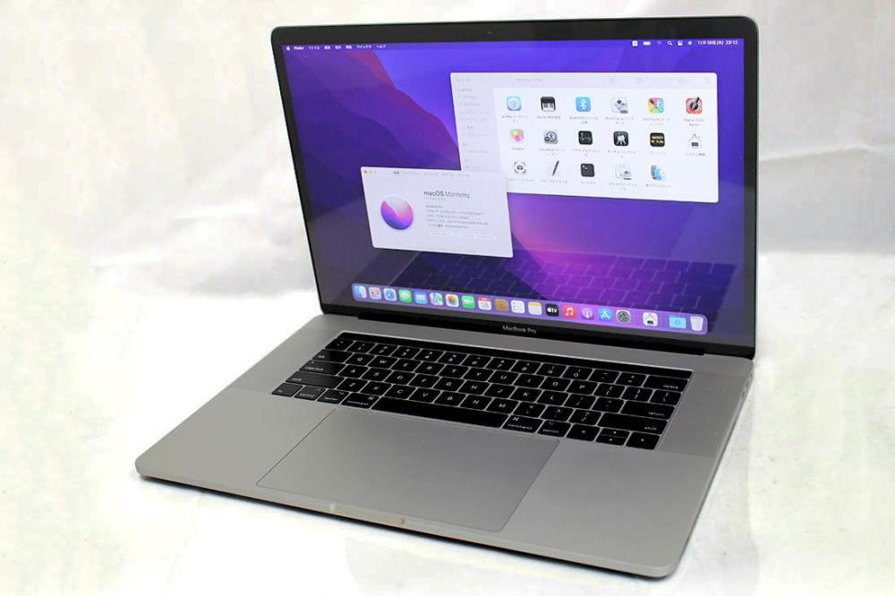  中古良品 2K対応 15.4型 Apple MacBook Pro A1707 Mid-2017  macOS 12 Monterey(正規Win11追加可) 七世代 i7-7700HQ 16GB 256G-SSD Radeon Pro 560 カメラ 無線