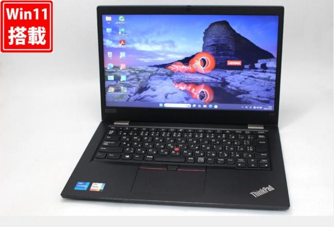 中古良品 13.3型 Lenovo ThinkPad L13 Gen2 Windows11 第11世代 i5-1135G7 8GB NVMe 256GB-SSD カメラ 無線 Office付き 中古パソコン 管:1834w
