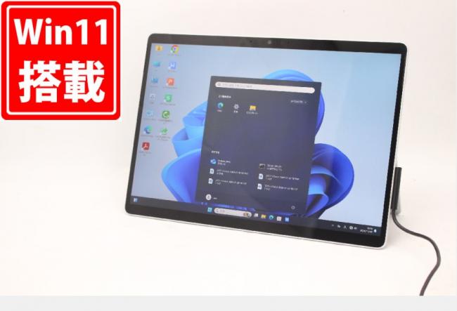 6時間 訳有 2K対応 13型 タブレット Microsoft Surface Pro 8 Windows11 第11世代 i5-1145G7 8GB NVMe 256GB-SSD カメラ 無線Wi-Fi6 Office付 中古パソコン 管:1839m