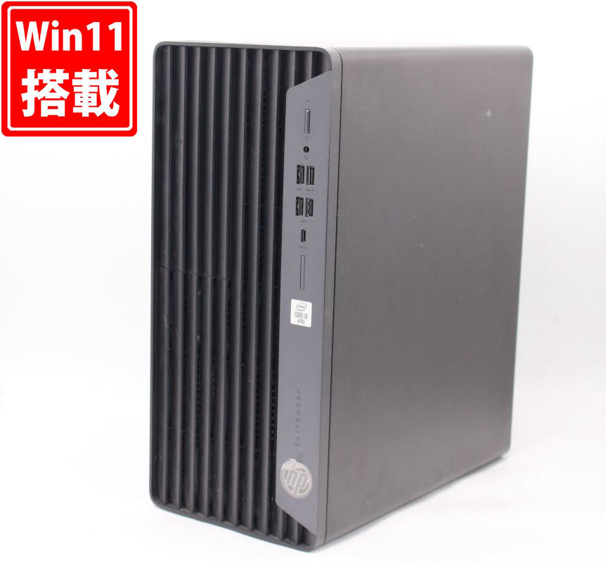 ゲーミングPC  良品 HP EliteDesk 800 G6 Tower (TWR) Windows11 10コア 第10世代 i9-10900 8GB NVMe 512GB-SSD + 500GB-HDD NVIDIA Quadro P4000 Office付 中古パソコン 管:1850h