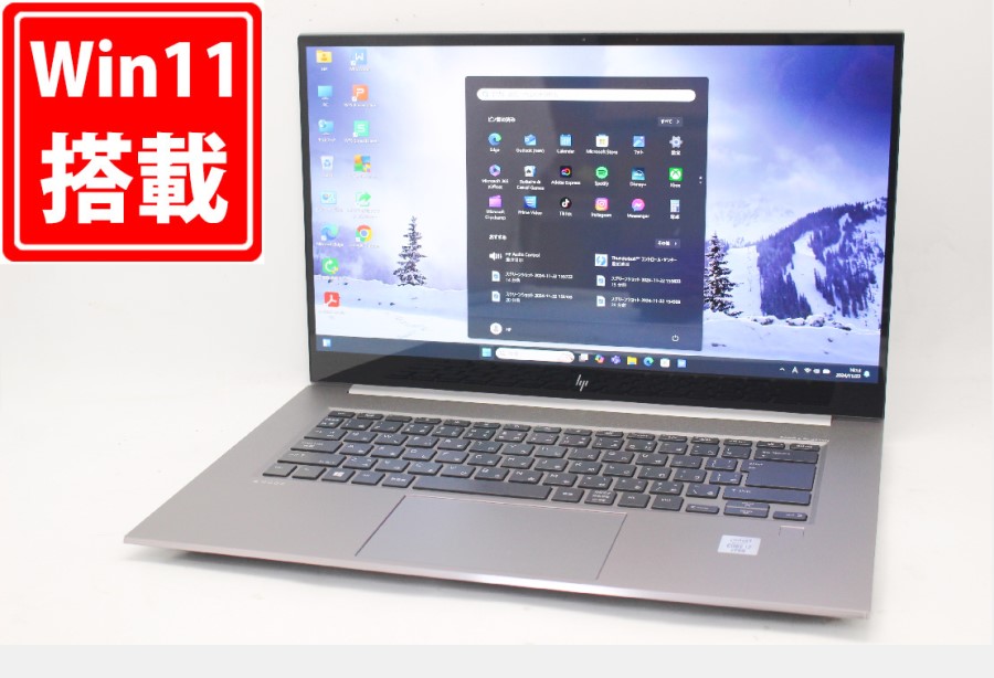 ゲーミングPC  充放電回数5回  1165時間 美品 4K対応 タッチ 15.6型 HP Zbook Create G7 Windows11 第10世代 i7-10850H 32GB NVMe 1TB-SSD NVIDIA GeForce RTX 2070 with Max-Q Design カメ