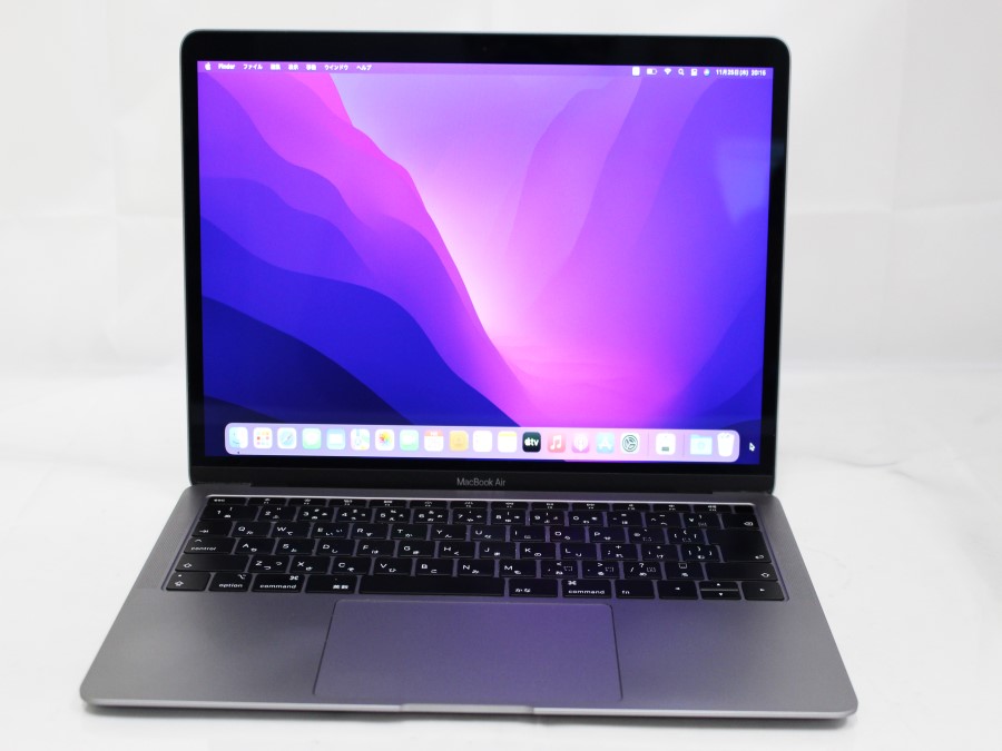 即日発送可 美品 高性能 2K対応 13.3インチ APPLE MacBook Air A1932 2018 macOS 12 Monterey 八世代i5 8G 超高速SSD128G カメラ 無線 中古 パソコン