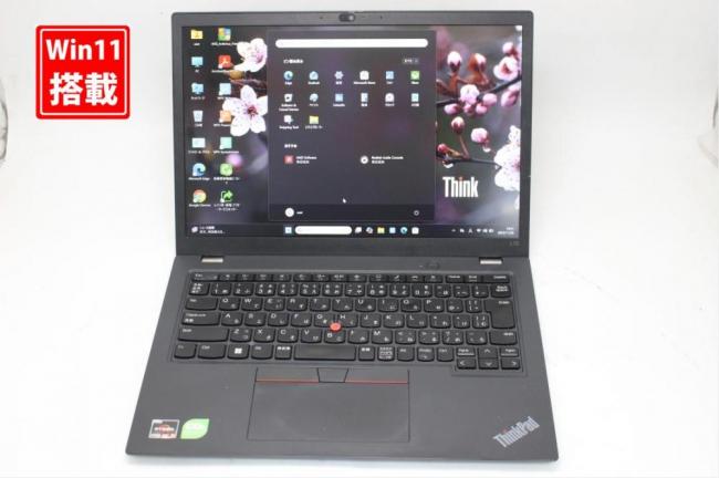中古 フルHD対応WUXGA 13.3型 Lenovo ThinkPad L13 Gen3 Windows11 AMD Ryzen 5-Pro 5675U 8GB NVMe 256GB-SSD カメラ 無線Wi-Fi6 Office付き 中古パソコン 管:1757s