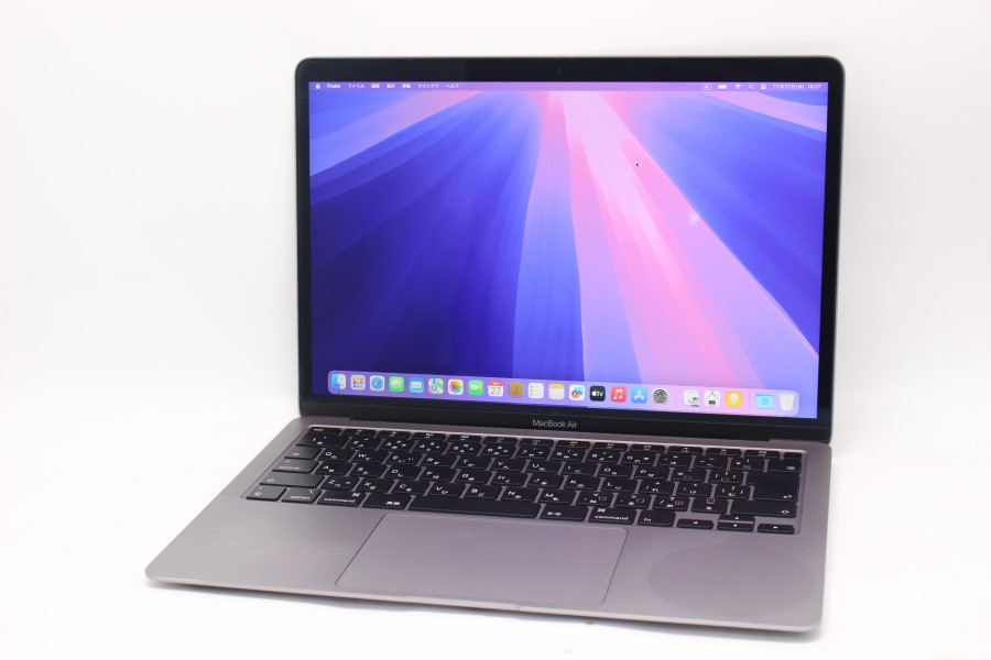 中古良品 2K対応 13.3型 Apple MacBoko Air A2179 (2020年) macOS 15 Sequoia(正規Win11追加可) 第10世代 i5-1030NG7 8GB NVMe 256GB-SSD カメラ 無線 中古パソコン 管:1859m