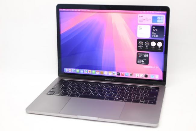 良品 2K対応 13.3型 Apple MacBook Pro A1989 Mid-2019(Touch Bar) グレー macOS 15 Sequoia(正規Win11追加可) 八世代 i7-8569U 16GB NVMe 1TB-SSD カメラ 無線 中古パソコン 管:1847m