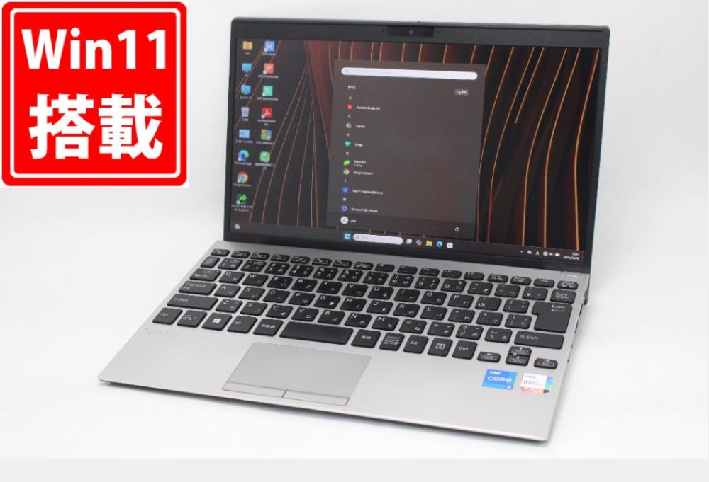 中古 フルHD 12.5型 SONY VAIO Pro VJPJ218 Windows11 第11世代 i5-1135G7 16GB NVMe 256GB-SSD カメラ 無線Wi-Fi6 Office付き 中古パソコン 管:1647m
