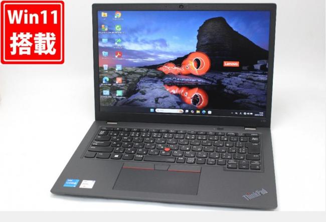 中古良品 フルHD対応WUXGA 13.3型 Lenovo ThinkPad L13 Gen4 Windows11 10コア 第13世代 i5-1335U 16GB NVMe 256GB-SSD カメラ 無線Wi-Fi6 Office付き 中古パソコン 管:1126w