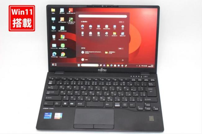 中古 フルHD 13.3型 Fujitsu LIFEBOOK U9312K Windows11 10コア 第12世代 i7-1265u 16GB NVMe 256GB-SSD カメラ LTE 無線 Office付き 中古パソコン 管:1603s