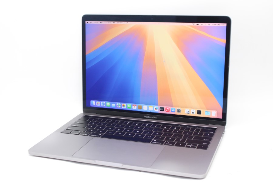 中古 2K対応 13.3型 Apple MacBook Pro A1989 Mid-2019(Touch Bar) macOS 15 Sequoia(正規Win11追加可) 八世代 i5-8259U 16GB NVMe 1TB-SSD カメラ 無線 中古パソコン 管:1328m