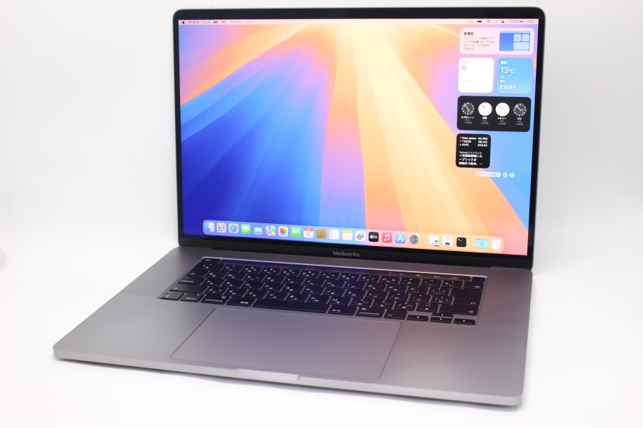 ゲーミングPC  中古 3K対応 16型 Apple MacBook Pro A2141 macOS 15 Sequoia(正規Win11追加可) 8コア 九世代 i9-9980HK 64GB NVMe 1TB-SSD Radeon Pro 5500M カメラ 無線 中古パソコン 管:1107m