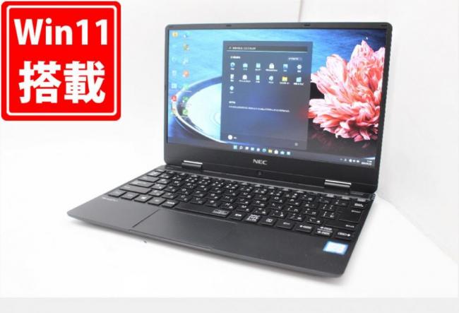 中古 フルHD 12.5インチ NEC VersaPro VKT13H-4 Windows11 八世代 i5-8200Y 8GB  256GB-SSD カメラ 無線 Office付 中古パソコンWin11 税無