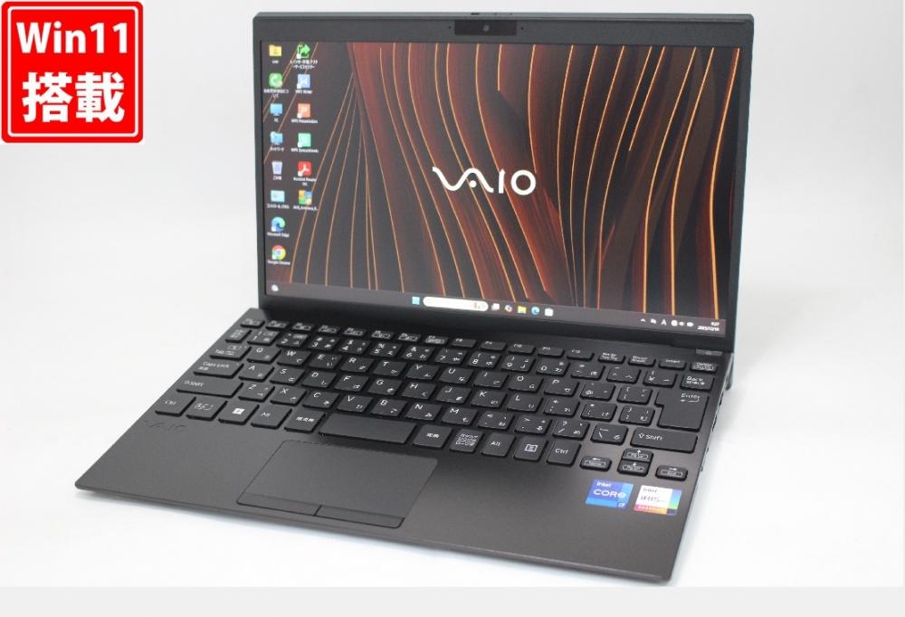 中古美品 フルHD 12.5型 VAIO Pro PJ VJPJ21 Windows11 第11世代 i7-1165G7 16GB NVMe 512GB-SSD カメラ LTE 無線Wi-Fi6 Office付き 中古パソコン 管:0937w