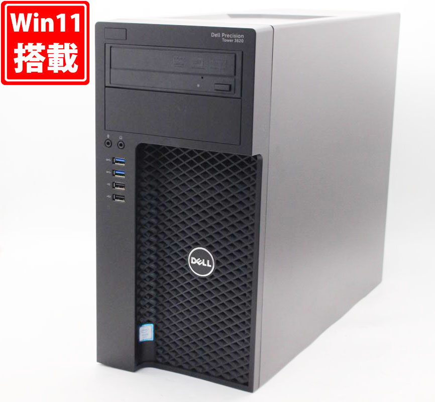 ゲーミングPC  新品512GB-SSD 中古美品 DELL Precision Tower 3620 Windows11 Xeon E3-1270V5 16GB NVIDIA Quadro P4000 Office付 中古パソコン 管:1322h