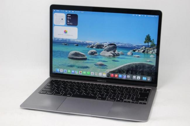 中古良品 2K対応 13.3型 Apple MacBook Air A2337 (2020年式) グレー macOS 26 Tahoe　 8コア 卓越性能Apple-M1 16GB NVMe 512GB-SSD カメラ 無線Wi-Fi6 中古パソコン 管:1735h