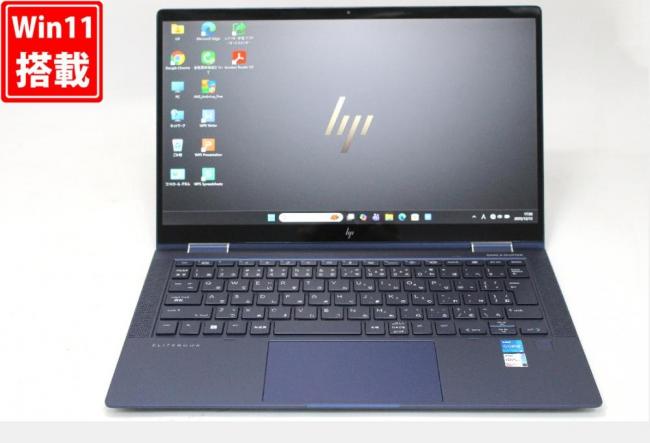 中古美品 フルHD タッチ 13.3型 HP EliteBook Dragonfly G2 2-in-1 Windows11 第11世代 i5-1135G7 8GB NVMe 256GB-SSD カメラ 無線Wi-Fi6 Office付き 中古パソコン 管:1859w