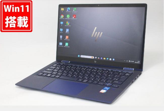 良品 フルHD タッチ 13.3型 HP EliteBook Dragonfly G2 2-in-1 Windows11 第11世代 i5-1135G7 8GB NVMe 256GB-SSD カメラ 無線Wi-Fi6 Office付き 中古パソコン 管:1866w