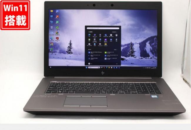 ゲーミングPC  新品512GB-SSD + 1TB-HDD 中古 フルHD 17.3型 HP Zbook 17G6 Blu-ray Windows11 九世代 i7-9750H 16GB NVIDIA Quadro T1000 カメラ 無線Wi-Fi6 Office付 中古パソコン 管:1846v